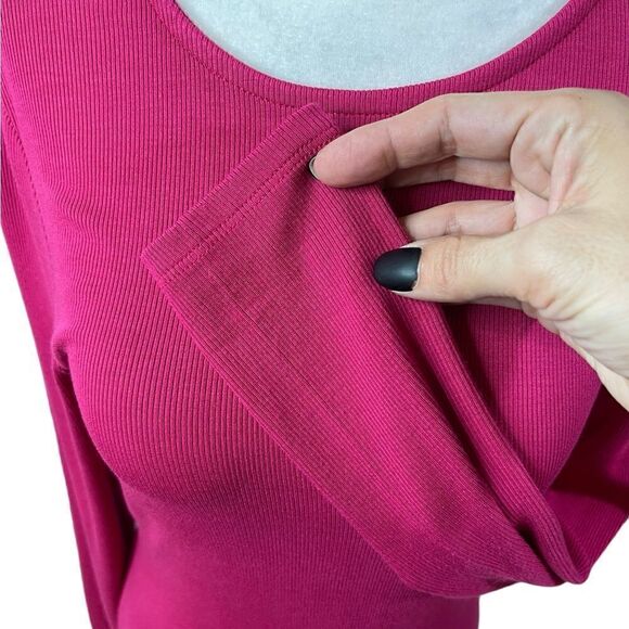 Bourdeaux Long Sleeve Maxi Dress Pink Anthropologie size Small/petite - Picture 13 of 14